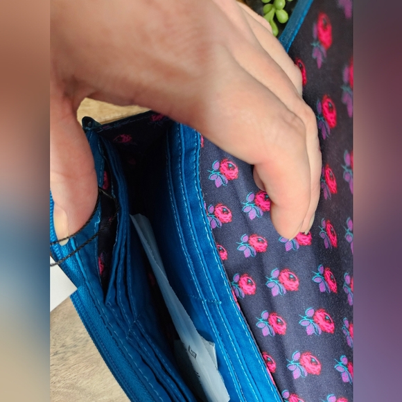 Vera Bradley Quilted Wallet Wristlet Bahama Bay - Picture 10 of 15